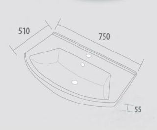 Dreja Умывальник Альфа 75